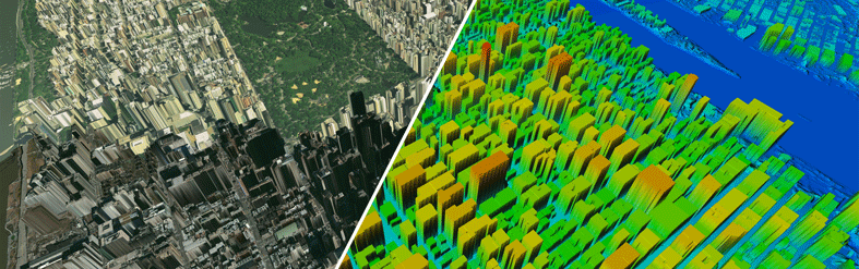 digital terrain model no background